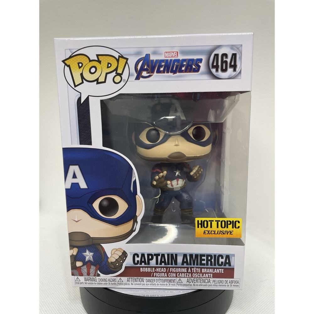Funko Pop Captain America 464 Hot Topic Exclusive With Pop Protector